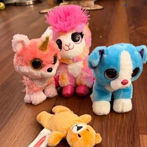 Ty Pink and White Plush Toy